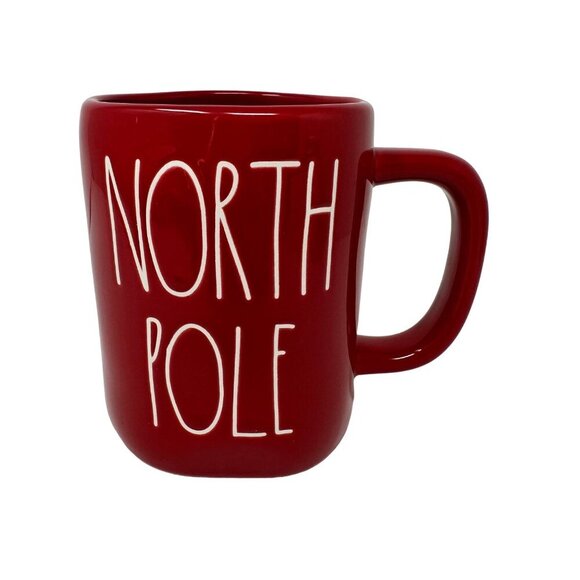 Rae Dunn NORTH POLE Mug Red Ceramic LL Magenta Santa Christmas Holiday Cup Gift - Picture 9 of 10